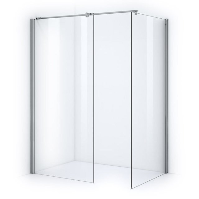 Maxaro Inloopdouche Zircon Comfort 100x90cm Veiligheidsglas 6 mm Chroom