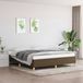 vidaXL - Boxspring bed stof donkerbruin 160x200 cm