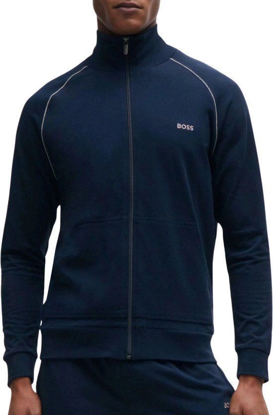 BOSS HUGO BOSS Mix&Match Sweat Vest met Logoborduring en Steekzakken