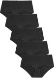 Next - Dames - Set van 5 midi-slips met hoog katoenpercentage - Zwart