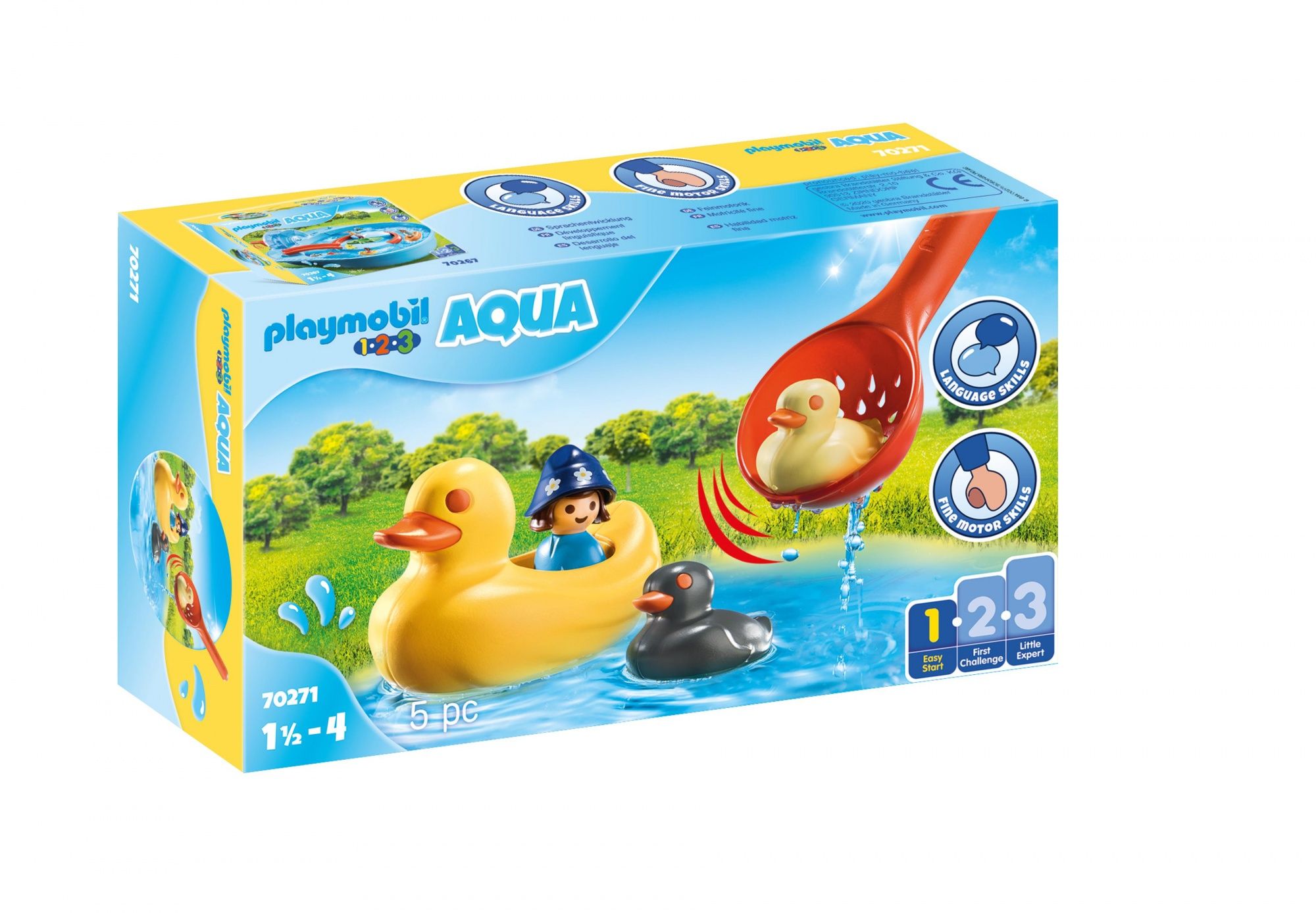 PLAYMOBIL 1.2.3. Aqua Eendenfamilie - 70271 - Speelgoed Figuurset - Multicolor - 1.5-4 Jaar