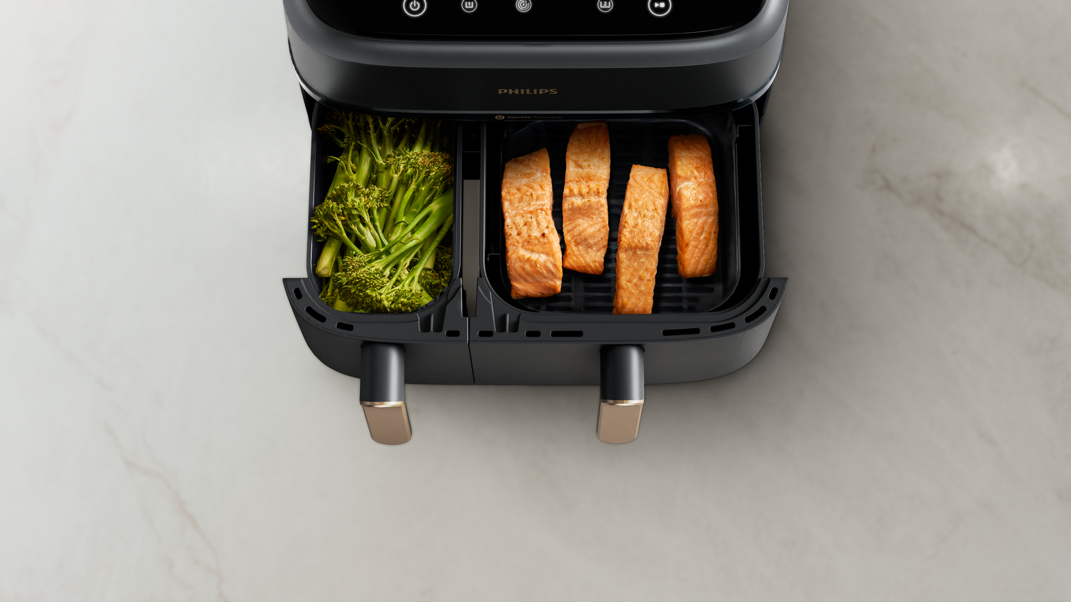 Philips 3000 Series NA352/00 Airfryer - 9L, Dual Basket, 8 Programs
