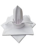 Lemos Home Stoffen Servetten 4 stuks 100% Katoen 45x45cm Wit
