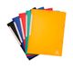 Exacompta 55750E 10-delige set inslagmappen Scotten van Colorspan-karton DIN A4 met 2 elastieken en 3 kleppen en labels 1 stuk willekeurige kleur verzamelmap documentenmap