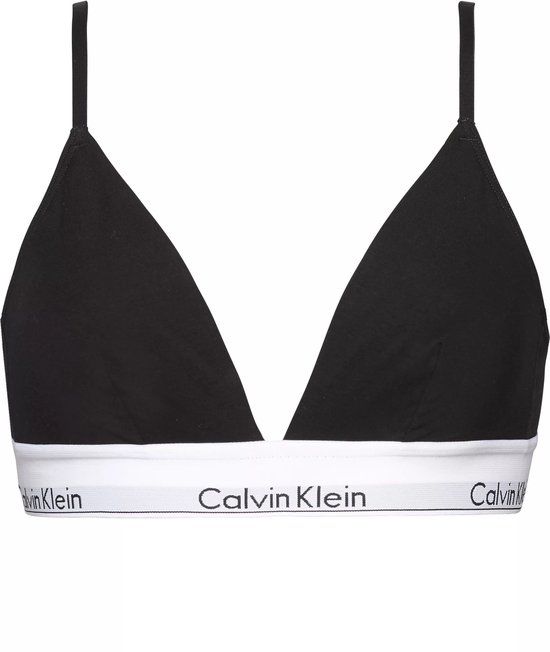 Calvin Klein Modern Cotton Triangle BH Top Zwart - XS