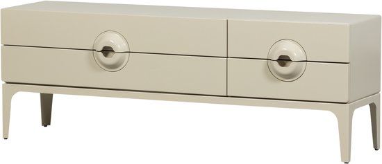 WOOOD Merge TV Meubel - Eucalyptus hout - Dust/Beige - 57x160x44