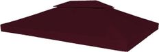 vidaXL Prieeldak 2-laags 4x3m 310 g/m² bordeaux