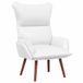 vidaXL Fauteuil Wit Kunstleer 69 x 74 x 93 cm