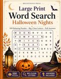 Large Print Word Search: Halloween Nights