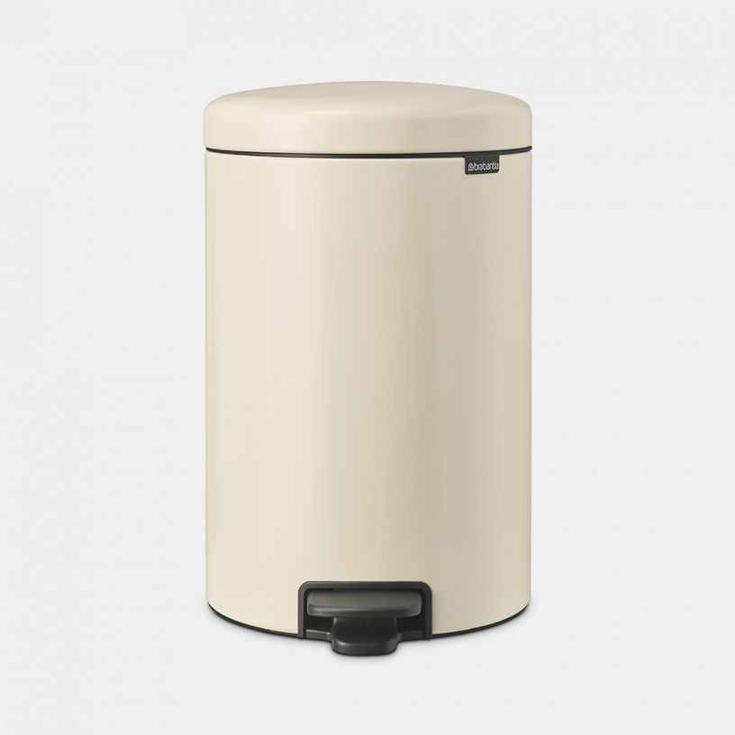 Brabantia NewIcon Prullenbak - 20 liter - Soft Beige - Pedaalemmer