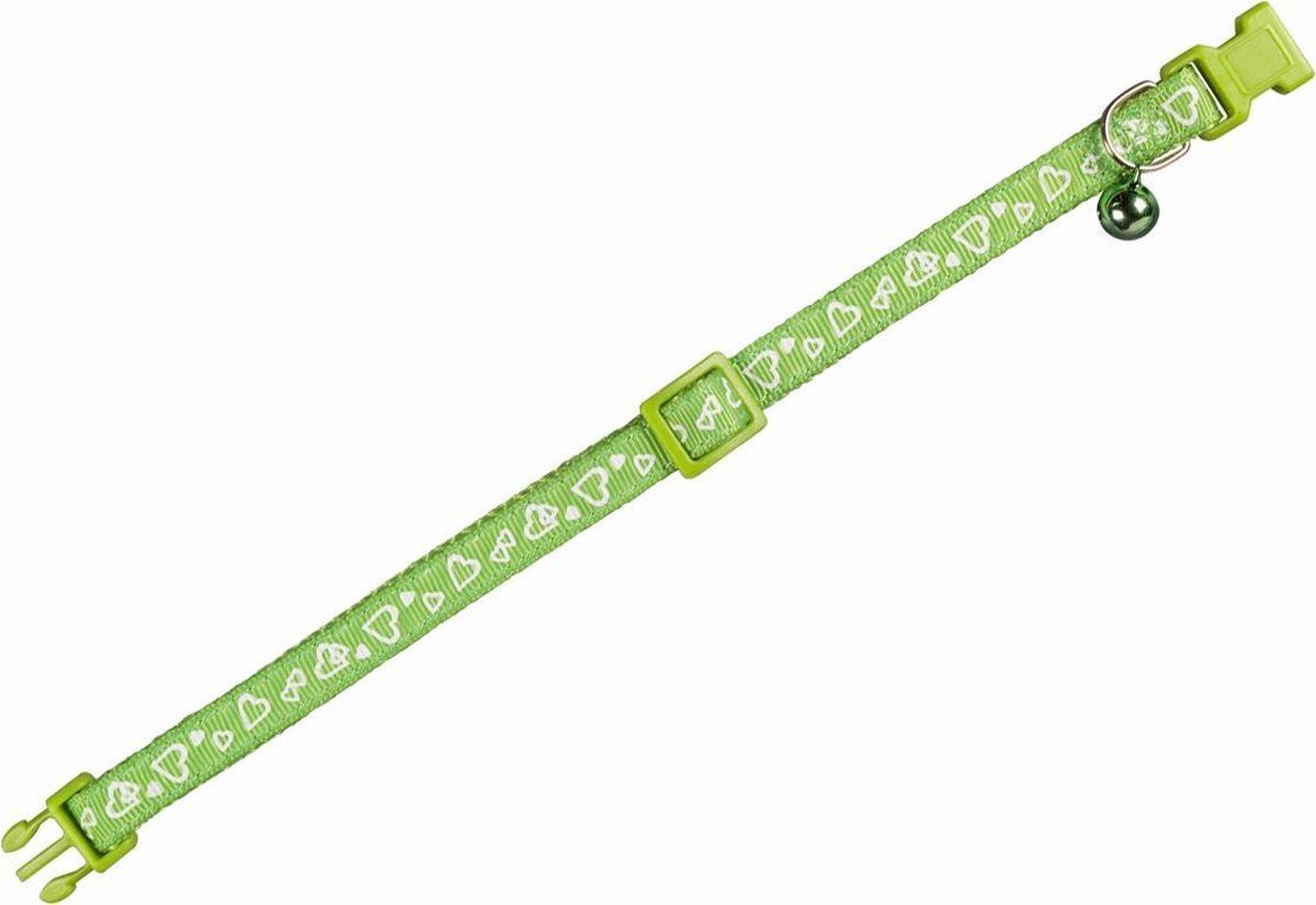 Nobby halsband kat hart groen