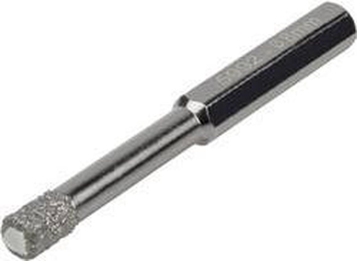 Wolfcraft 5992000 Diamant-Bohrer Ø 8 mm, Sechskant-Schaft, Schnitttiefe 40 mm, 1 V