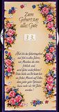 bsb - Felicitatiekaart voor verjaardag 11,5 x 17,0 cm - hoogwaardige verjaardagskaart met envelop - mooie verjaardagskaarten voor vrouwen en mannen - wenskaart met rozen en toerental