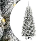 vidaXL - Kunstkerstboom - Wit - 180 cm - PVC, Plastic, Staal, PE