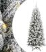 vidaXL - Kunstkerstboom - Wit - 180 cm - PVC, Plastic, Staal, PE