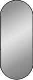 vidaXL Wandspiegel 60x25 cm ovaal zwart
