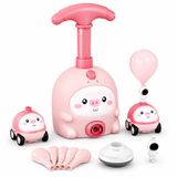 Jojoy - Ballon Auto Jouets - Voiture de course avec pompe - Jouets éducatifs à air comprimé - Sans piles - Cadeau enfant - Rose - LOONYCAR