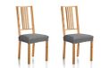 Martina Home Emilia Stoffen Stoelhoezen 24x30x6 cm grijs