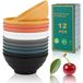 Ensemble de 12 tasses à céréales, 600ml, sans BPA et résistant au lave-vaisselle