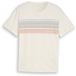 Tom Tailor - T-shirt met print op de borst - Maat XXL - Gardenia White