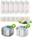 BeiJingLiangPinJiaZuoKeJiWenHuaFaZhanYouXianGongSi Filtre de remplacement - pour fontaine à eau pour chat en acier inoxydable de 3,5 L - 6 pièces