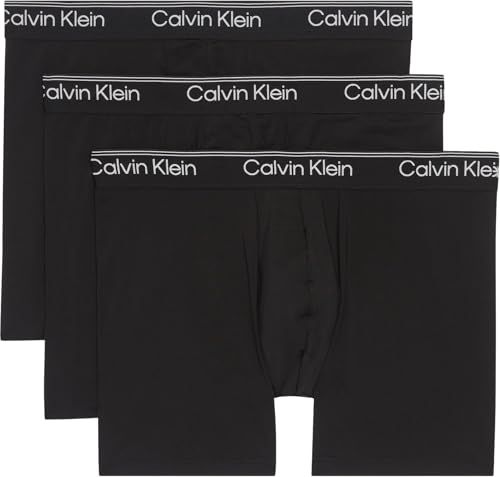 Calvin Klein Heren BOXER BRIEF 3PK Boxer Brief, ZWART (3 ZWART), S