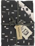 Briljant Baby Hydrofiel Doeken Art - Antraciet - 3 Stuks - 70x70 cm