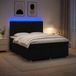 Maison Exclusive - Lit boxspring avec matelas noir 140 x 190 cm Tissu
