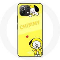 Maniacase Etui voor Xiaomi Mi 11 Lite BTS Bangtan BT21 Chimmy Jimin Gele Achtergrond
