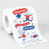 Paper dreams Cadeau toiletpapier/wc-papier rol geslaagd - Diploma behaald - Afstudeercadeau - Decoratie/versiering