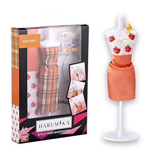 Bandai 40413 Harumika Fashion Design voor Kids-Craft Uw eigen Catwalk looks met deze Creative Kit-Single Torso Set 'Soft Brit' stijl bevat herbruikbare Mannequin, stof en accessoires