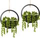 Goodivery Decoratieve Hangplant Met Realistische Vetplant En Parelketting Voor Binnen En Buiten