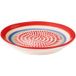 cilio râpe à assiette "ROSSO" en porcelaine avec surface de râpage finement dentée, incl. pinceau