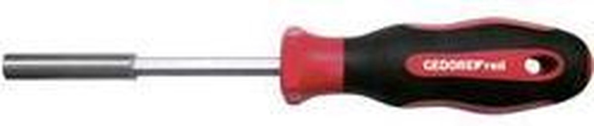 Gedore RED Rode schroevendraaier bithouder magnetisch 1/4" 6,3 mm 6-kant, schroevendraaier, 2-componenten handvat, 210 mm, R38950000