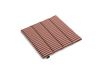 HAY Coussin d’assise Terrazza Terracotta rayure audacieuse, 40x40 cm