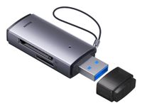Baseus BS-OH069 Geheugenkaartlezer USB 3.0 Type-A/Type-C Grijs