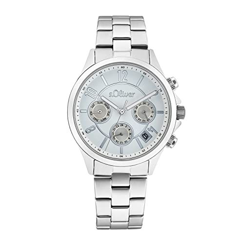s.Oliver Polshorloge Dames Quartz Analoog Zilver
