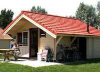 Intergard Trekkershut vakantiehuis Yale 5.72/4.97x6,08m (50mm) Bruin Grenen