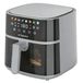 Airfryer 6 litres double chauffage numérique 80-200°C 1700W gris perle