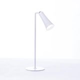 Lytup Flute Lamp 4-in-1 Oplaadbare LED Desk, Wandlamp, Clamp & Flashlight met Magnetische Base, 4-Level Helderheid, 270° Flexibele Arm, USB-C Opladen, Ideaal voor Home Office & Bedside - Wit