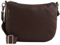 Mandarina Duck Mellow Leather Hobo Bag Espresso donkerbruin