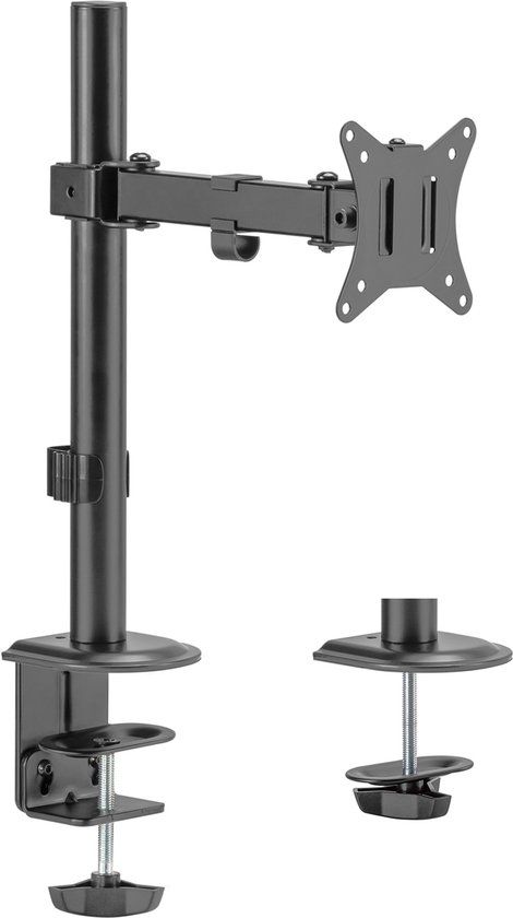 Maclean - Bureausteun voor LCD-monitor - Enkele arm - VESA 75x75 en 100x100, 17-32", 9kg, MC-572N