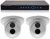 Vegas® Electronics Vegas CS-P2 ProView 4MP PoE Beveiligingscamera set