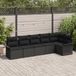 vidaXL Banc de jardin Noir Poly rotin