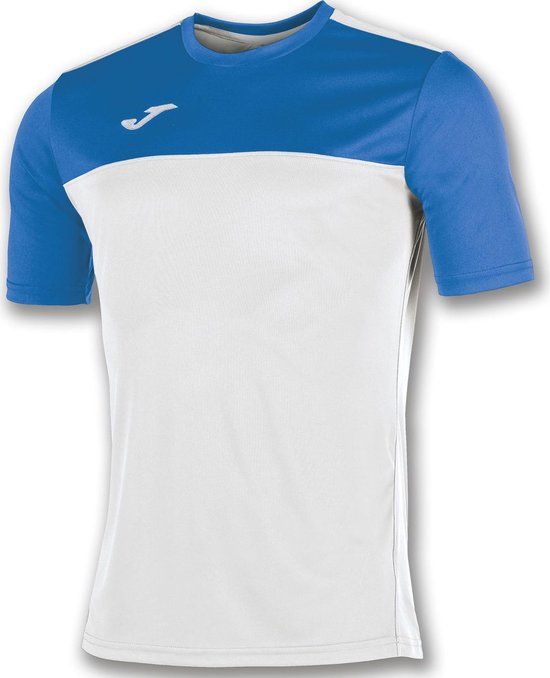Joma Winner Shirt Korte Mouw Kinderen - Wit / Royal - Maat 152