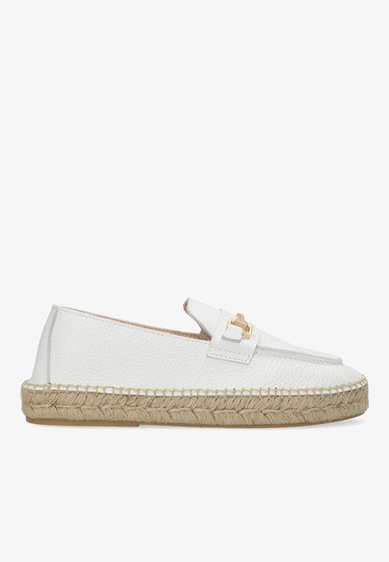 Fred de la Bretoniere Eazia Giorgi Espadrille Leer Wit - Maat 39