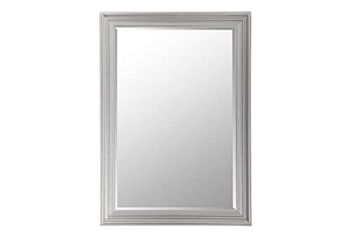 Adda Home Spiegel van hout, zilverkleurig, 60 x 90 cm, 68 x 3 x 98 cm
