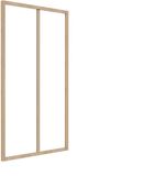 Vente-unique Werkplaatsraam in gepoedercoat aluminium - 60 x 105 cm (B x H) - Licht naturel - BAYVIEW