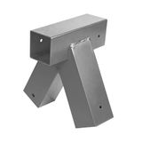Merkloos Relaxdays Schommelverbinder - metaal - 90° - grijs