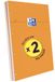 OXFORD 2 Notitieblokken, Oranje, A4, Kleine Ruitjes, 5 mm, 80 Vellen